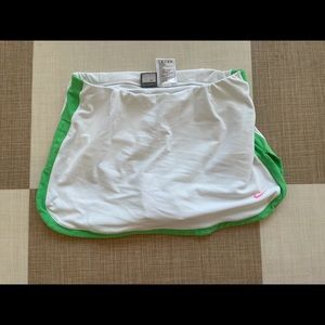 White Nike Tennis Skirt Size Small with Built in Shorts.
